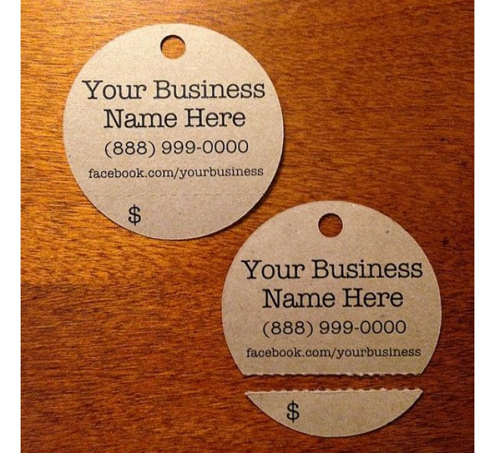 Round Tear Off Tags