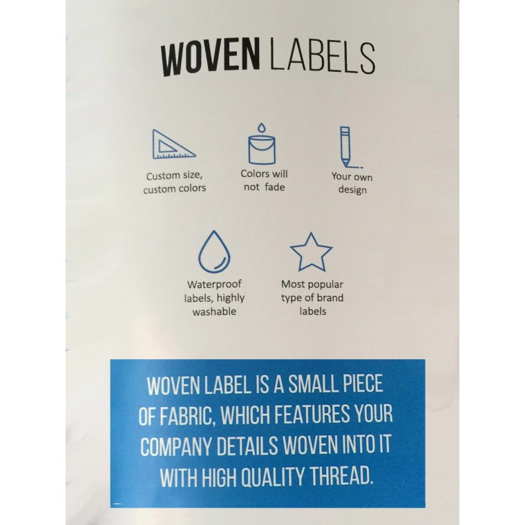 Die Cut Woven Tags