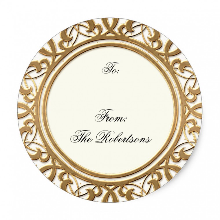 Round Elegant Series Tags