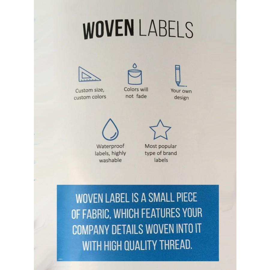 Die Cut Woven Tags