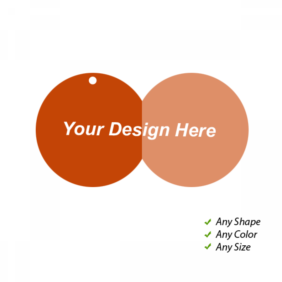 Custom Standard Fold Over Tags