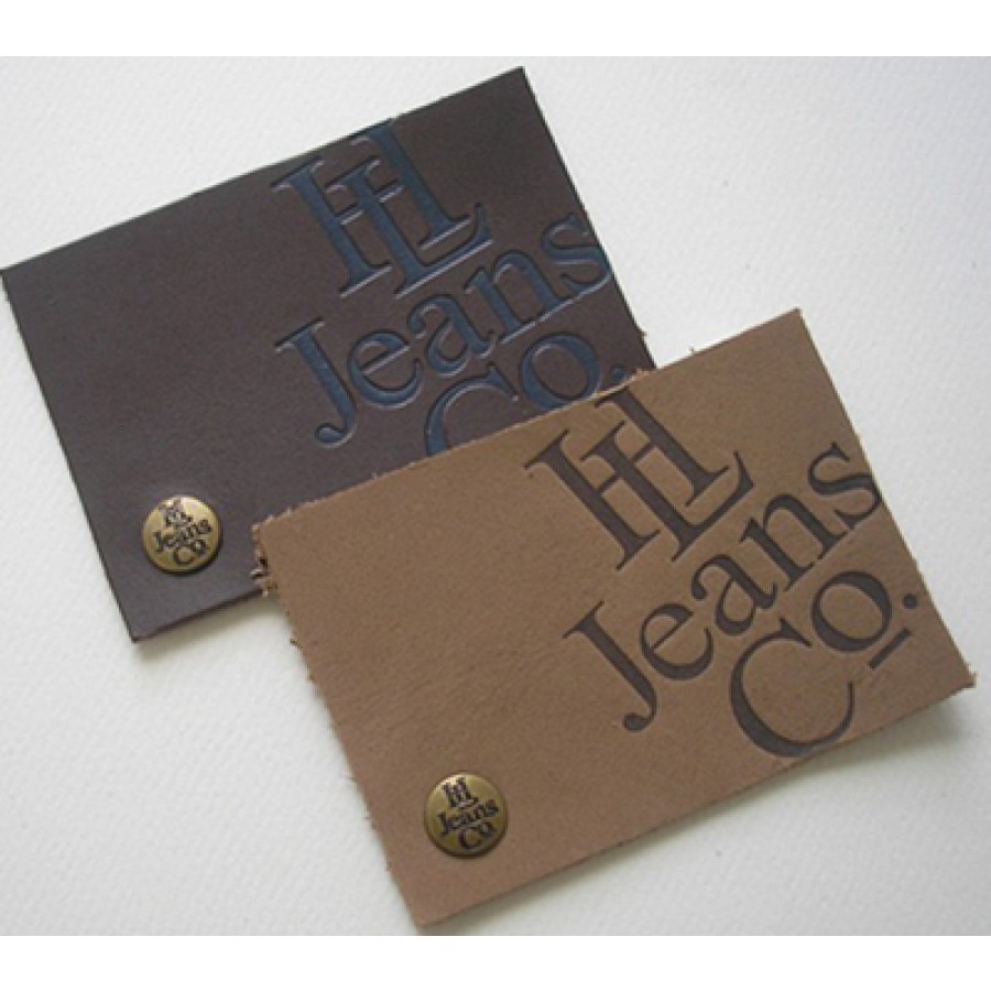 Die Cut Leather Hang Tags