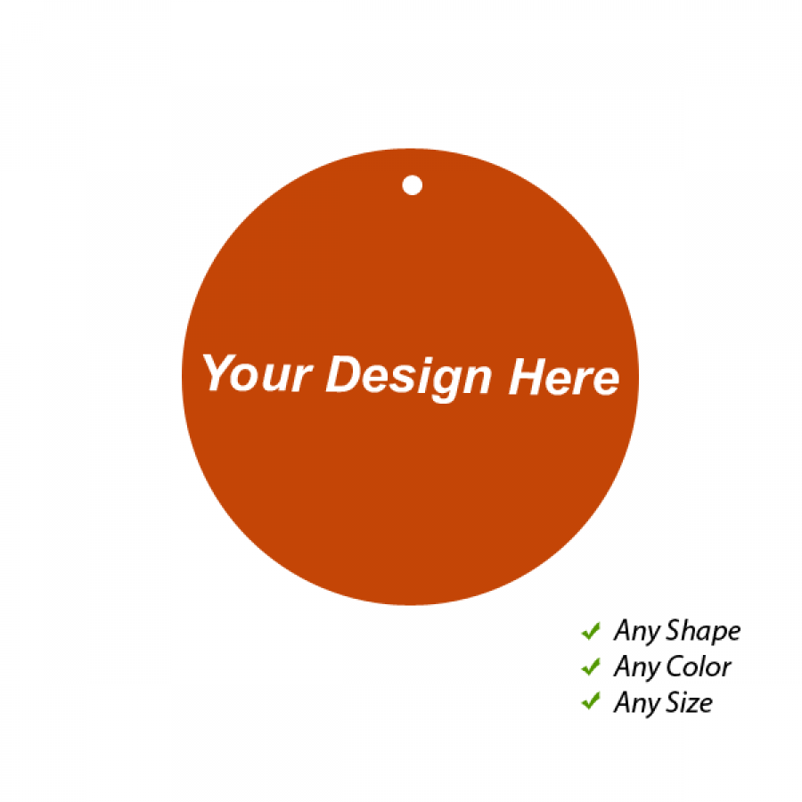 Round Standard Fold Over Tags