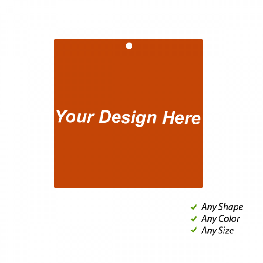 Square Standard Fold Over Tags