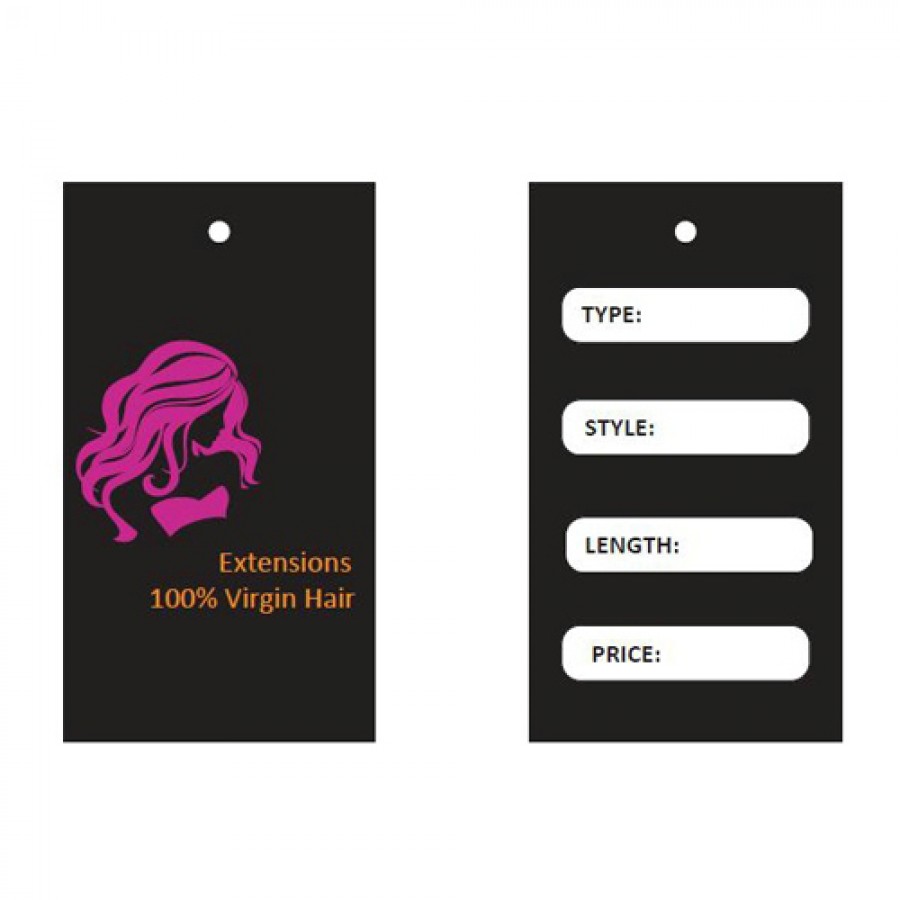 Square Hair Serum Hang Tags