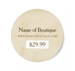 Round Boutique Tags
