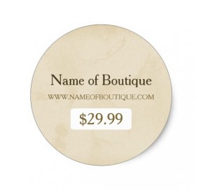 Round Boutique Tags