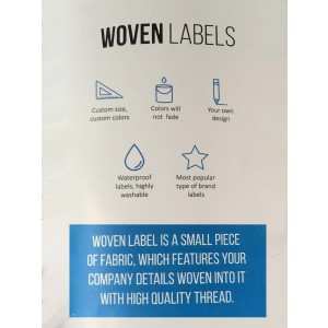 Die Cut Woven Tags