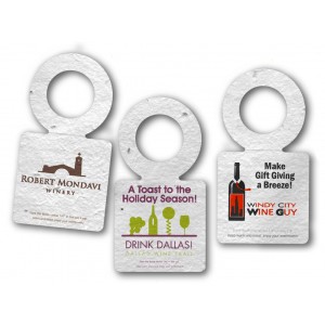 Die Cut Bottle Neck Tags