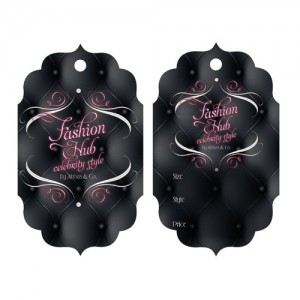 Die Cut Hair Serum Hang Tags