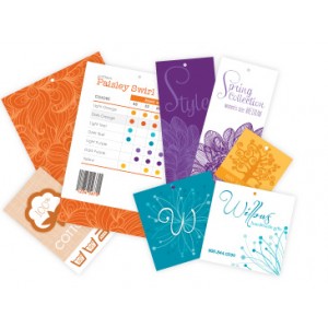 Die Cut Fold Over Hang Tags