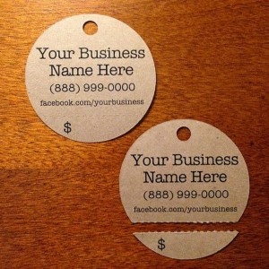 Round Tear Off Tags