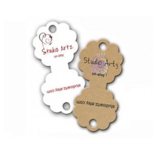Round Fold Over Hang Tags