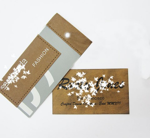 Die Cut Silkscreen Printed Hang Tags