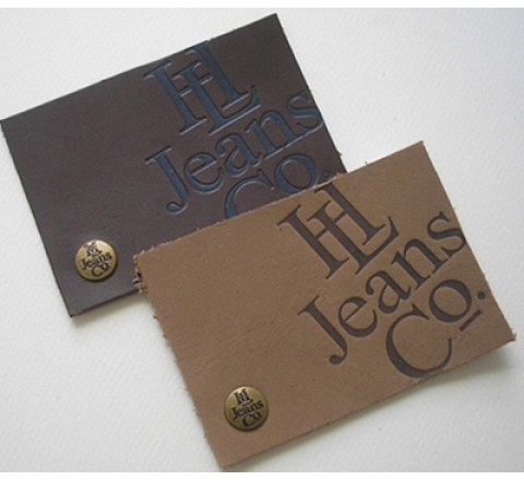 Die Cut Leather Hang Tags