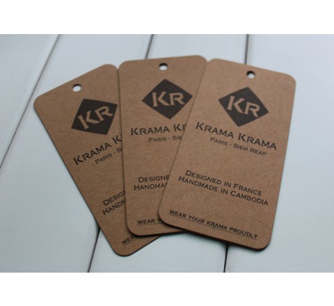 Rectangular Jeans Paper Hang Tags