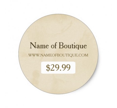 Round Boutique Tags